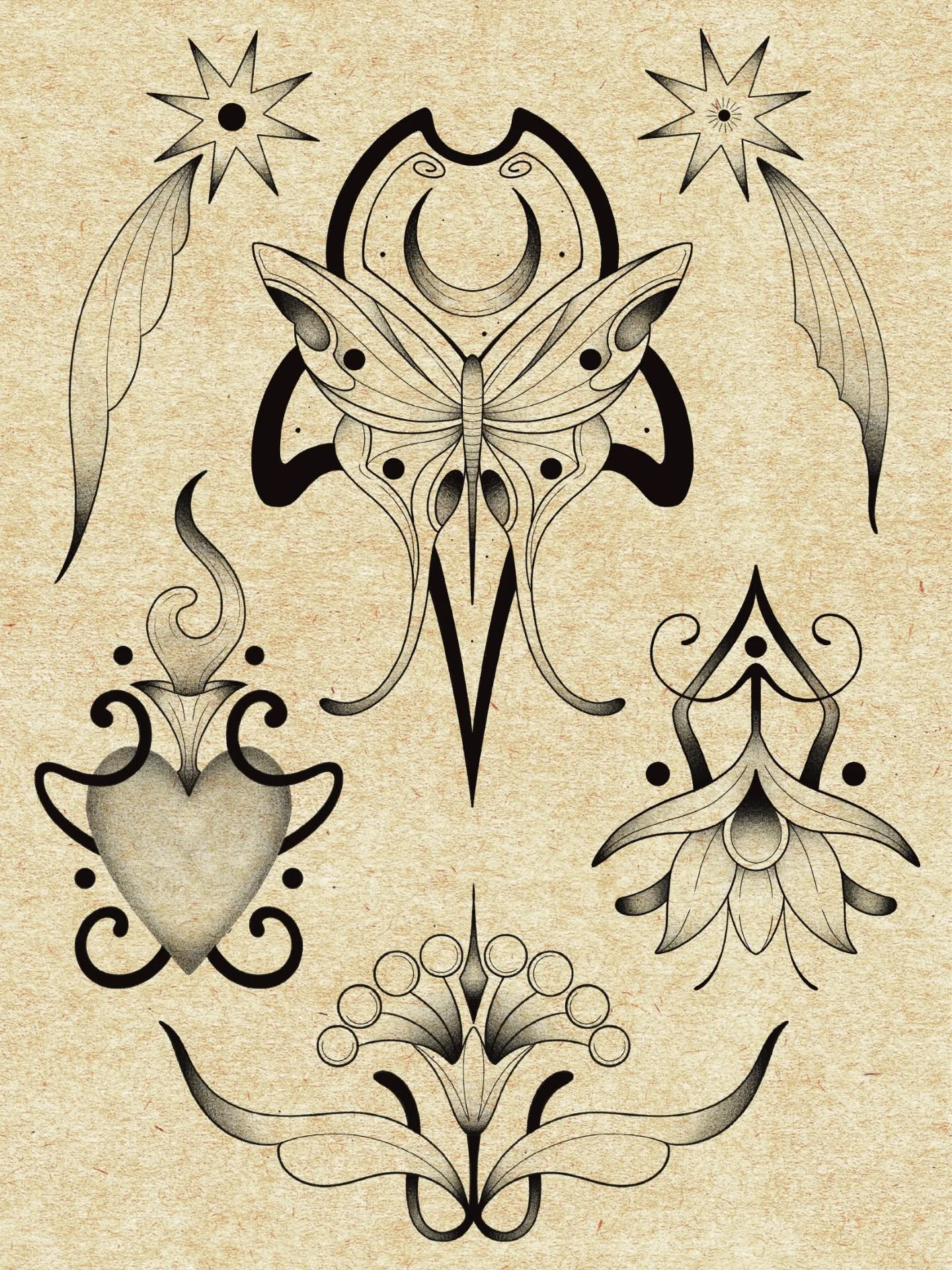 ✷ Nouveaux flashs ✷

Si tu as la moindre question concernant la taille ou le prix, n&rsquo;h&eacute;site pas &agrave; me DM ✷

Flashs disponibles chez @le_cabinet_noir

#tattoo #tatouage #artnouveautattoo #tattooofinstagram #tattoooftheday