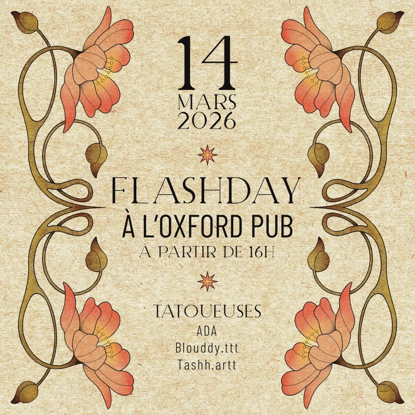 Voici quelques-uns de nos flashs disponibles pour la soir&eacute;e &agrave; l&rsquo;Oxford Pub ! (d'autres p&eacute;pites sont encore en pr&eacute;paration) ! 💥

Retrouvez-nous le 14 mars, de 16h &agrave; 1h30.

✷ Flashs p'tits prix 

Les premiers c
