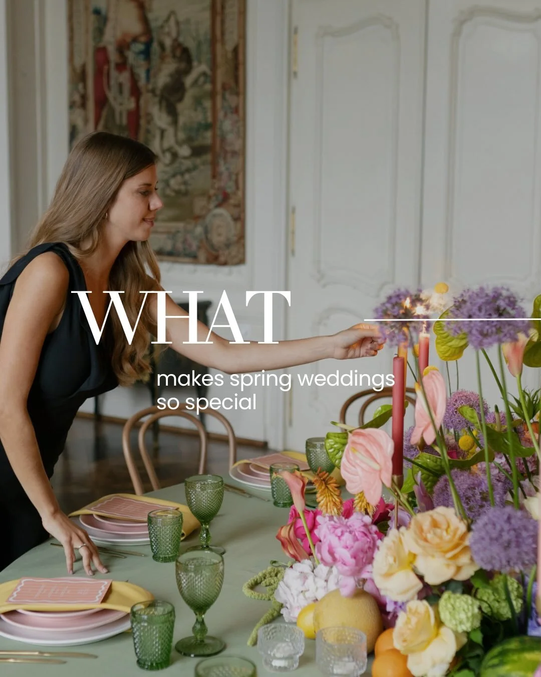 Spring weddings don&rsquo;t always get the attention they deserve.

Often overlooked for the peak of summer &mdash;
yet holding a quiet kind of beauty that feels softer, more intentional and deeply atmospheric.

From the first blooms
to the gentle li