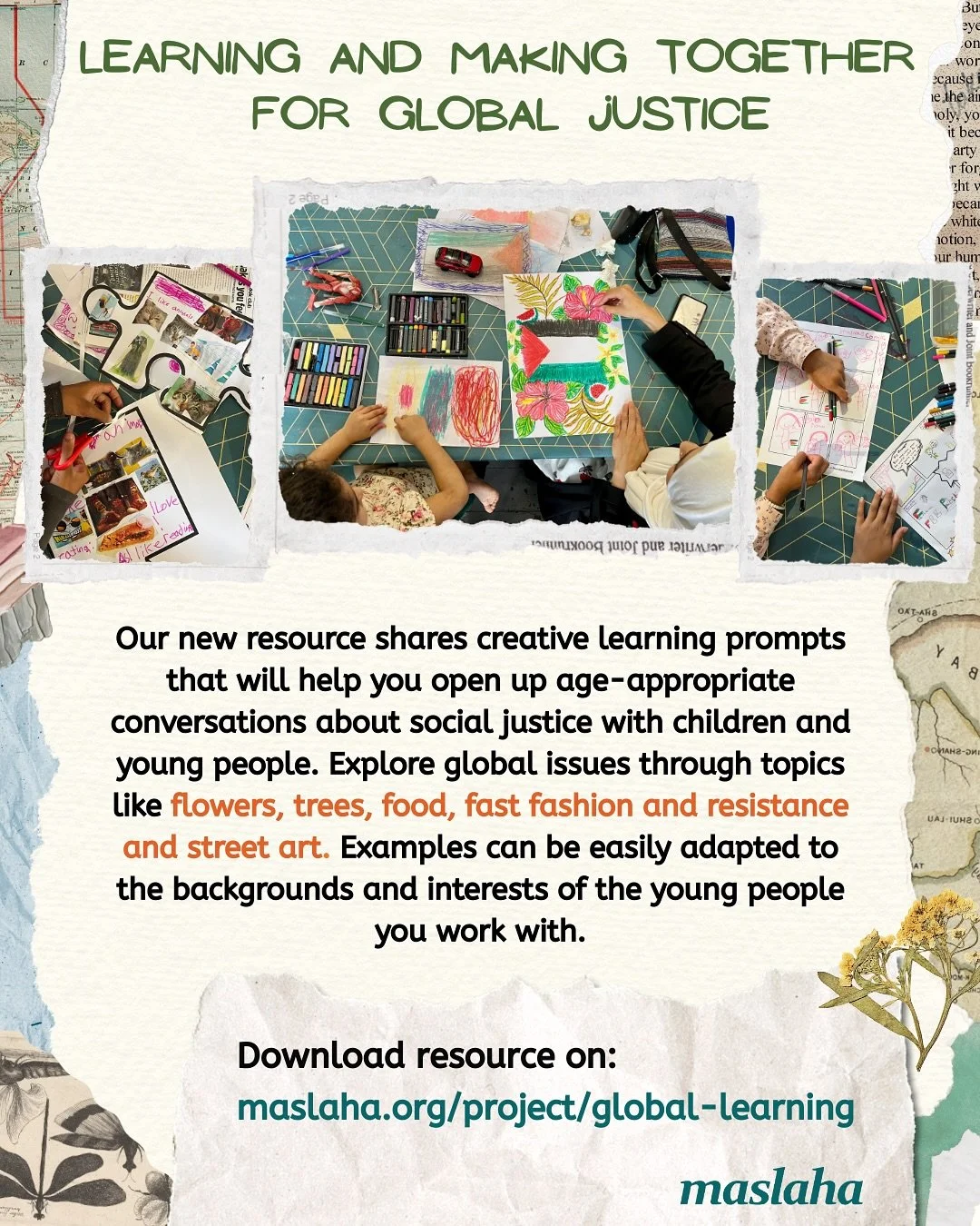 🌟We&rsquo;re often asked by teachers and parents: How do I teach children about colonisation? How do I avoid a victim narrative? 
 
🌍 Our new resource &ldquo;Learning and Making Together for Global Justice&rdquo; was created to help you explore the
