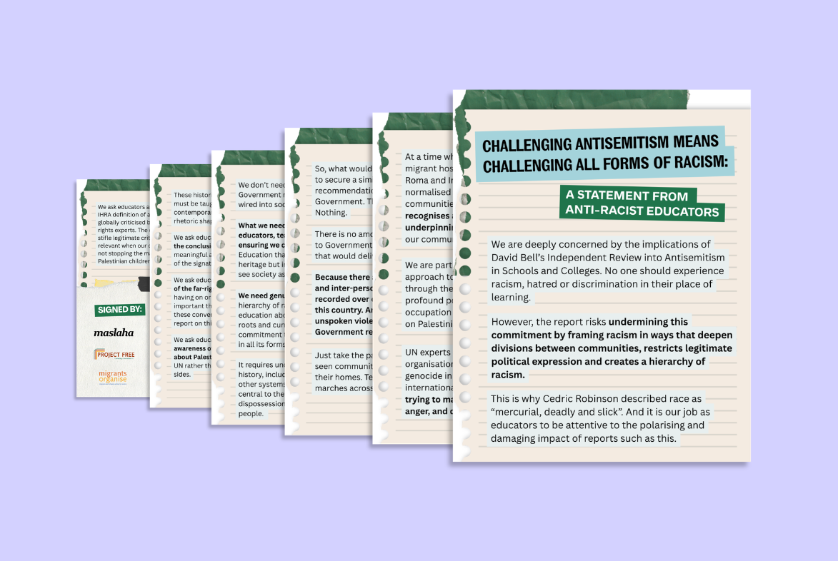 Challenging antisemitism means challenging all forms of racism