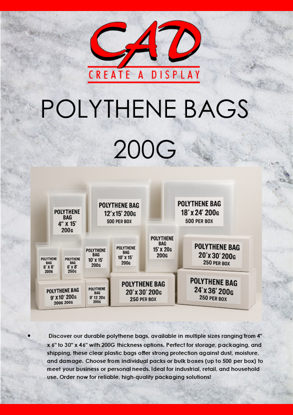 POLYTHENE BAGS 200G