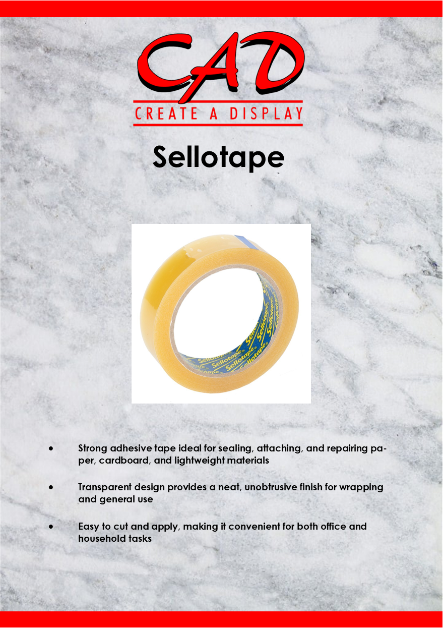 Sellotape, Units of 1