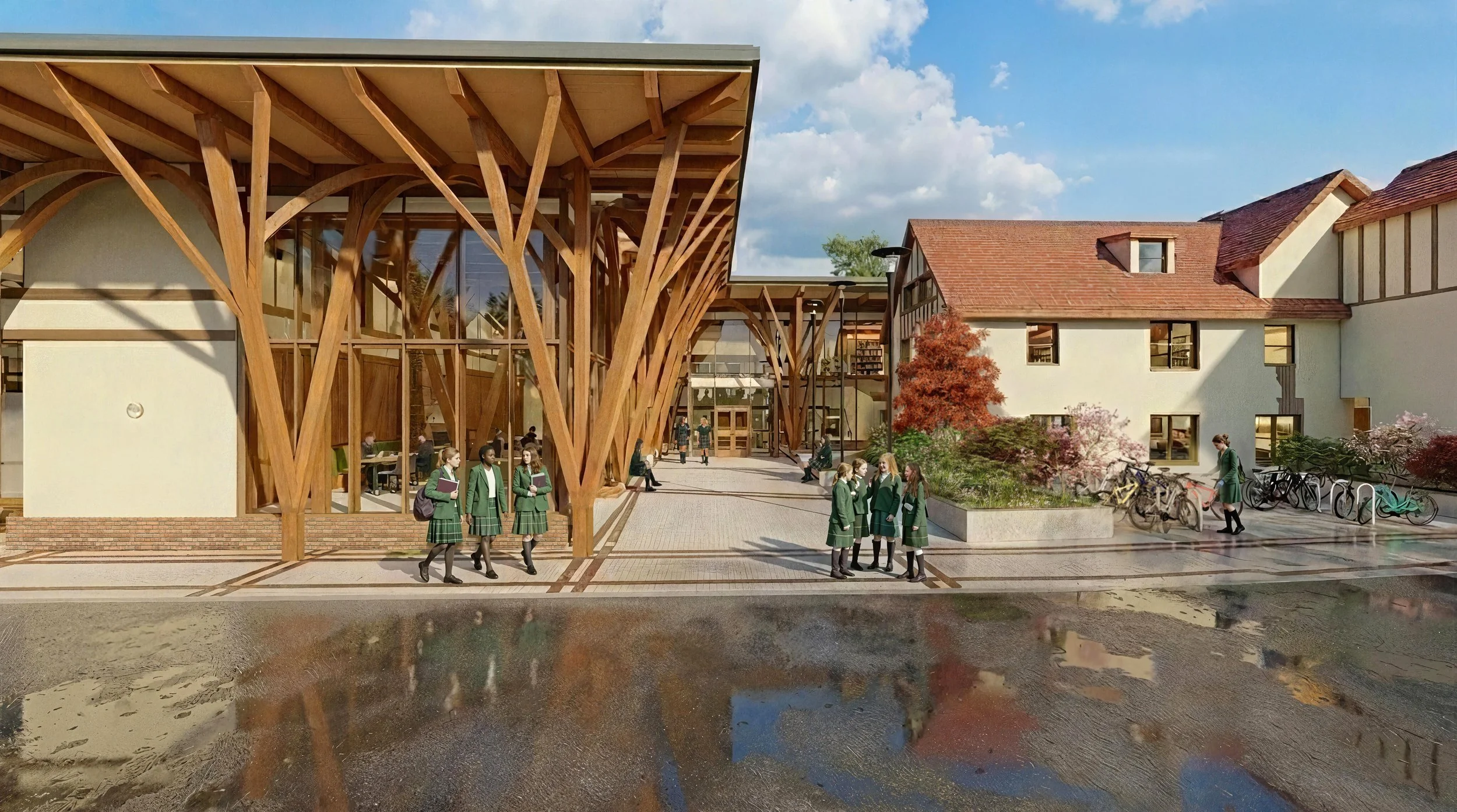 First Look: Elmwood School Expansion