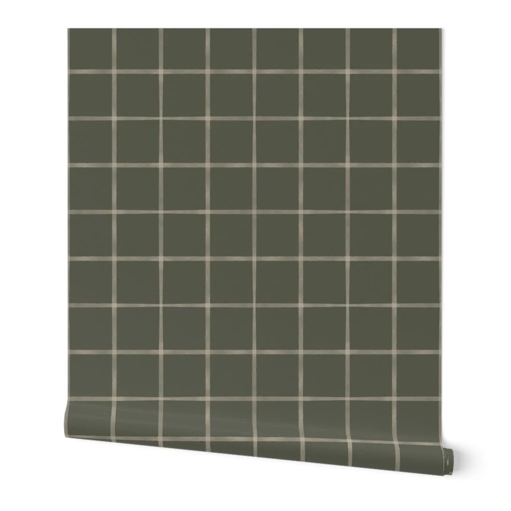 Watercolor Window Pane Plaid Deep Sage Single_21084417.jpg