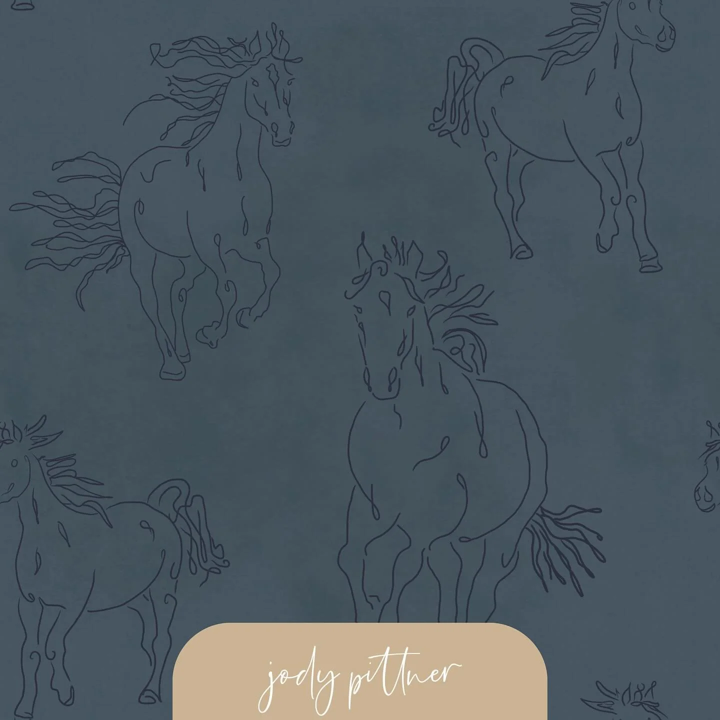 Spent a few days adding lots of new colors, larger scale, and two types of textures (distressed and linen) for my Wild Horses design! New distressed denim blues, emerald and hunter greens, burgundy and khaki, and of course a few ballerina blush pinks
