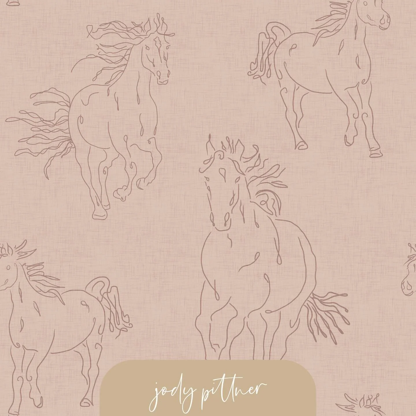 Spent a few days adding lots of new colors, larger scale, and two types of textures (distressed and linen) for my Wild Horses design! New distressed denim blues, emerald and hunter greens, burgundy and khaki, and of course a few ballerina blush pinks