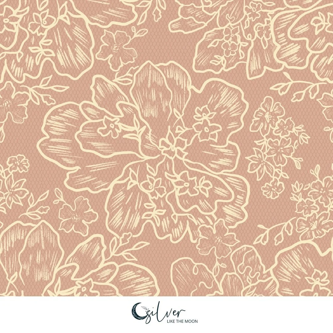 This is a very special lace as it hints ever so slightly at my daughter&rsquo;s wedding dress. Using just a few elements from her gorgeous lace work, this is my take on an all over pattern. I&rsquo;m so very excited for their special day! This looks 