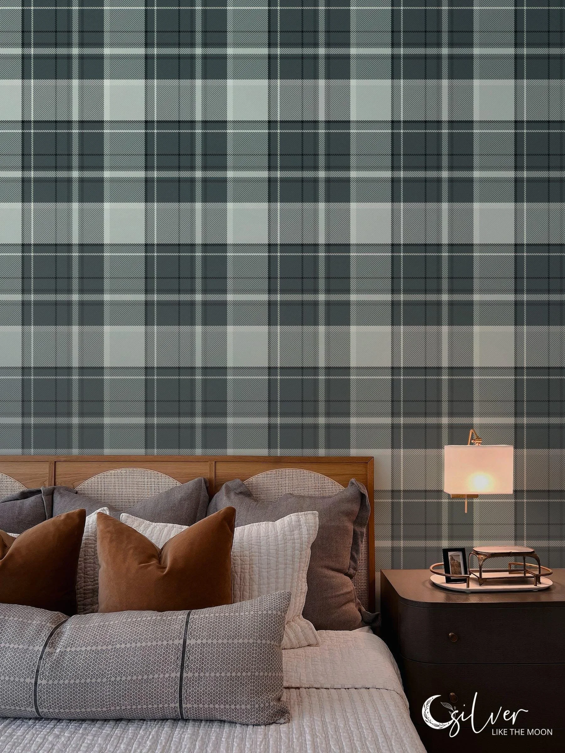 Heritage Plaid Tartan Twill in Cornflower and Slate Blue
