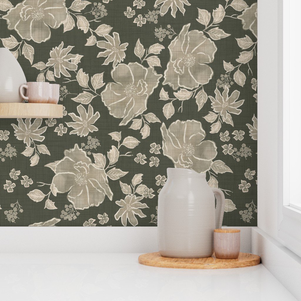 Wild Roses Deep Sage Kitchend Close_21125095.jpg