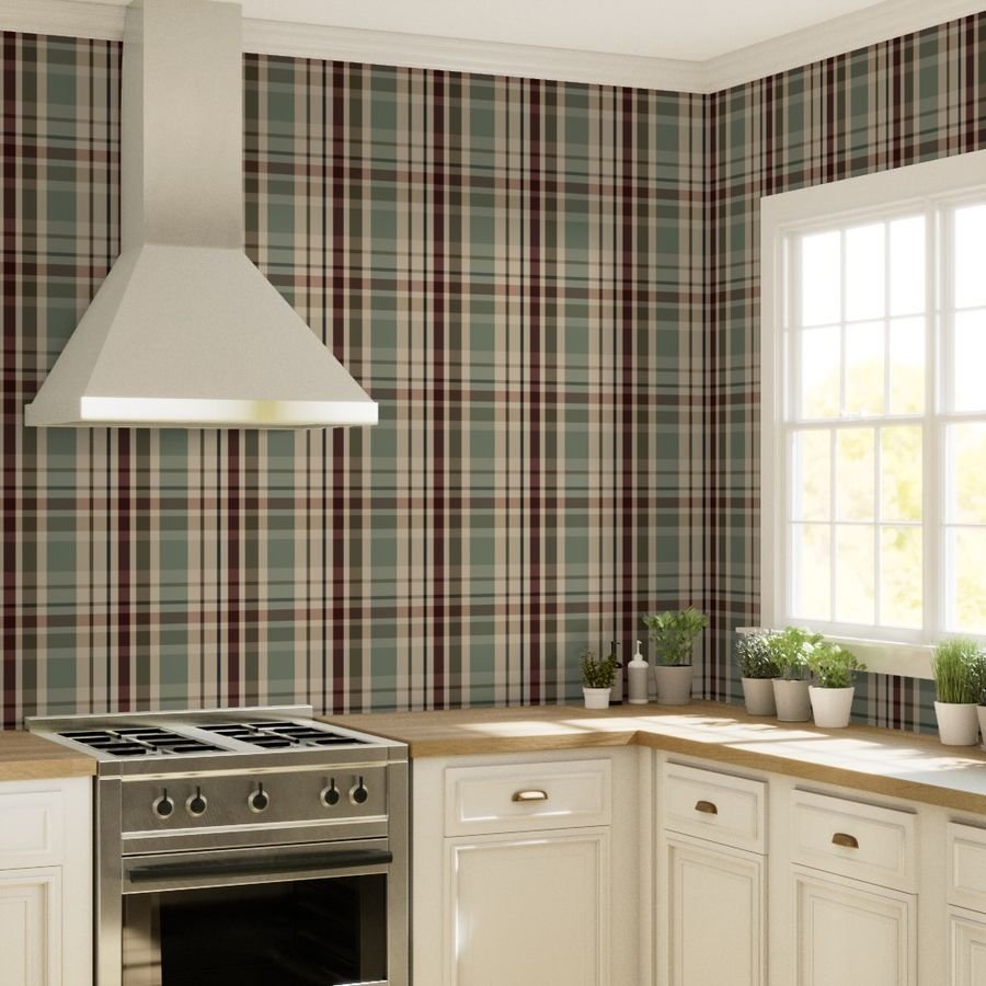 Twill Weave Wine and Green Kitchen_21049413.jpg