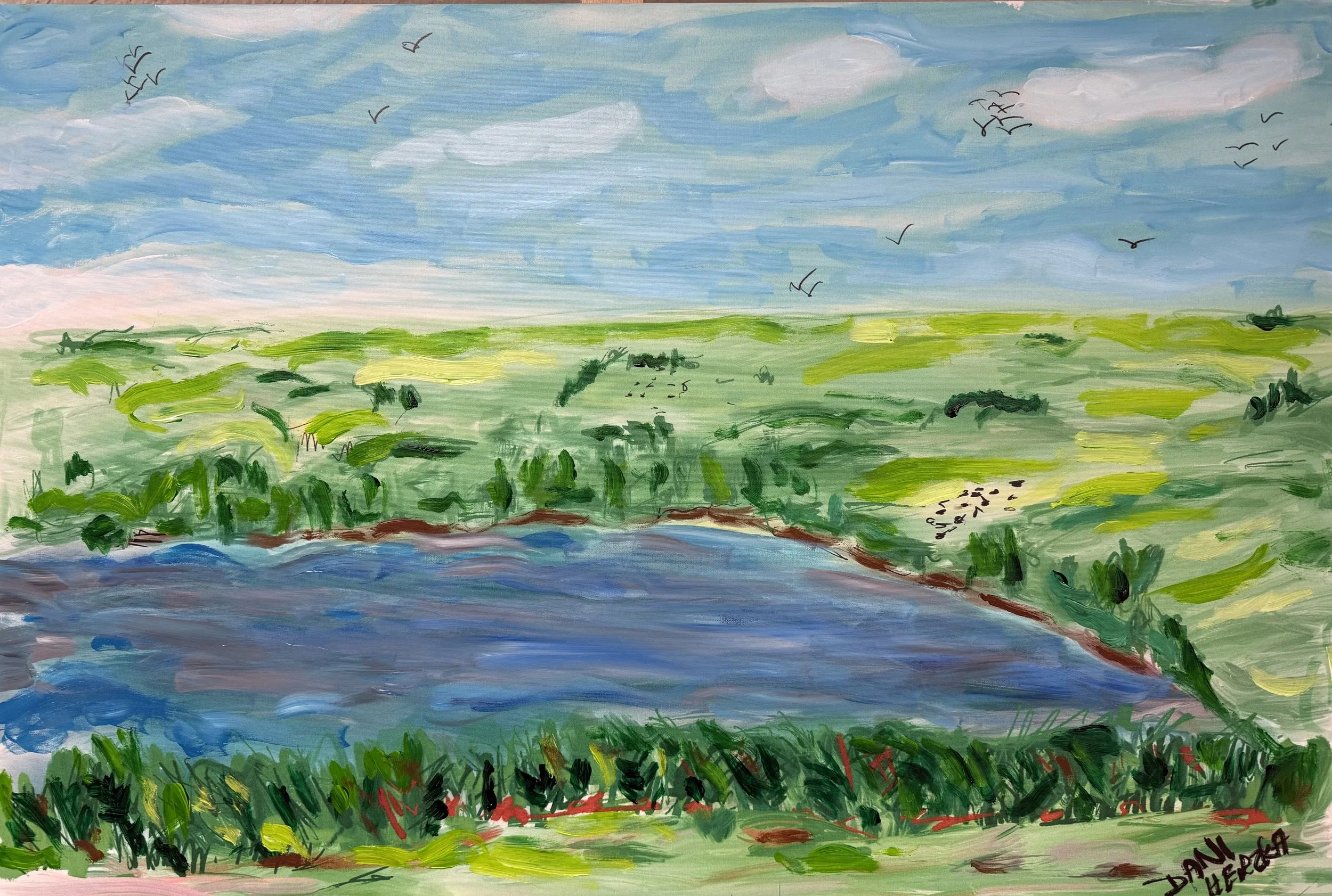 Irish Landscape. 36"x24"
