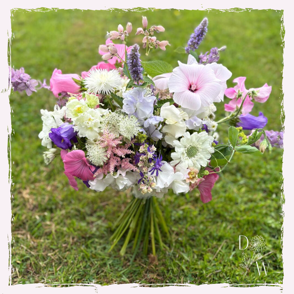 Summer hand-tied bouquet Welsh flowers
