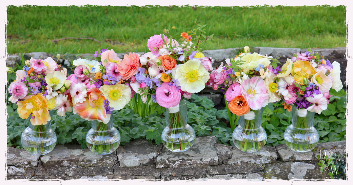 Seasonal, Welsh, Spring wedding flowers bouquetsApril