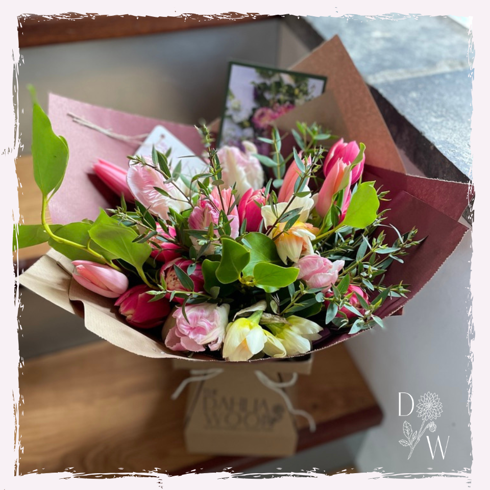 Mother's Day bouquet slow grown flowers Llandeilo