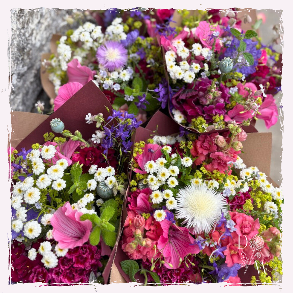 Seasonal flower bouquet Wales