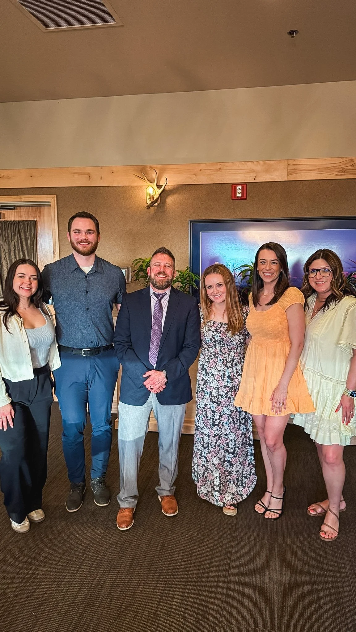  The wonderful team from Pursuit, the GM of the  Talkeetna Alaskan Lodge  , Lizzie  , Dani  , an  d me  after the wine pairing dinner. 