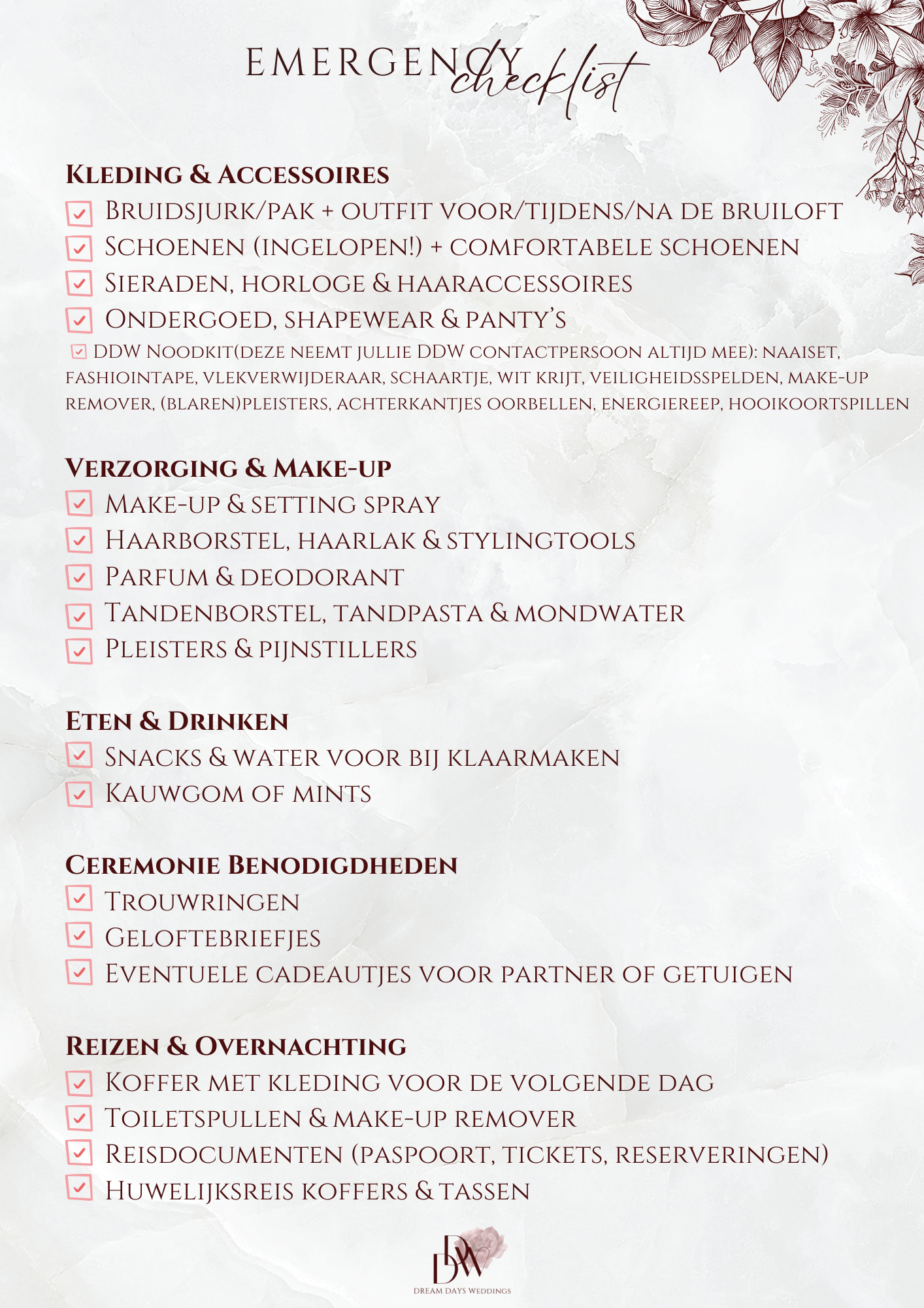 DDW Oh Sh!t Kit – Downloadbare Checklist