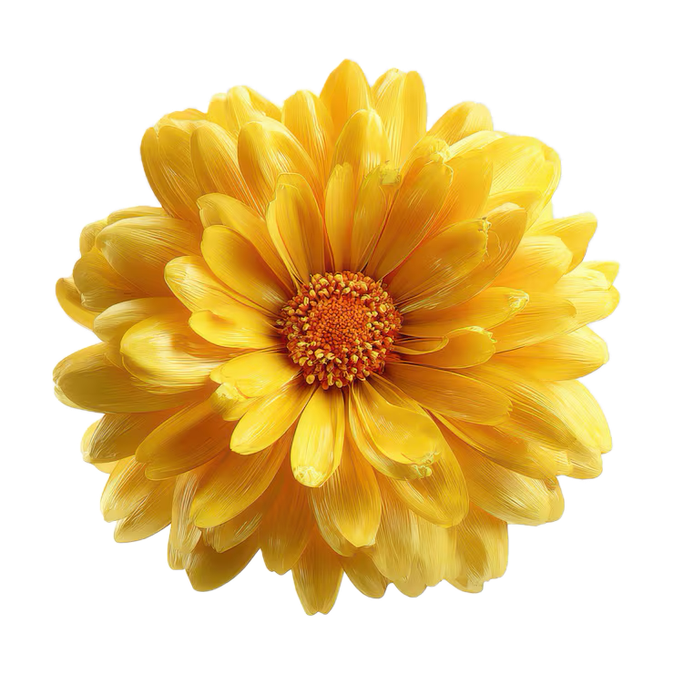 Una grande fiore giallo con molte petali.
