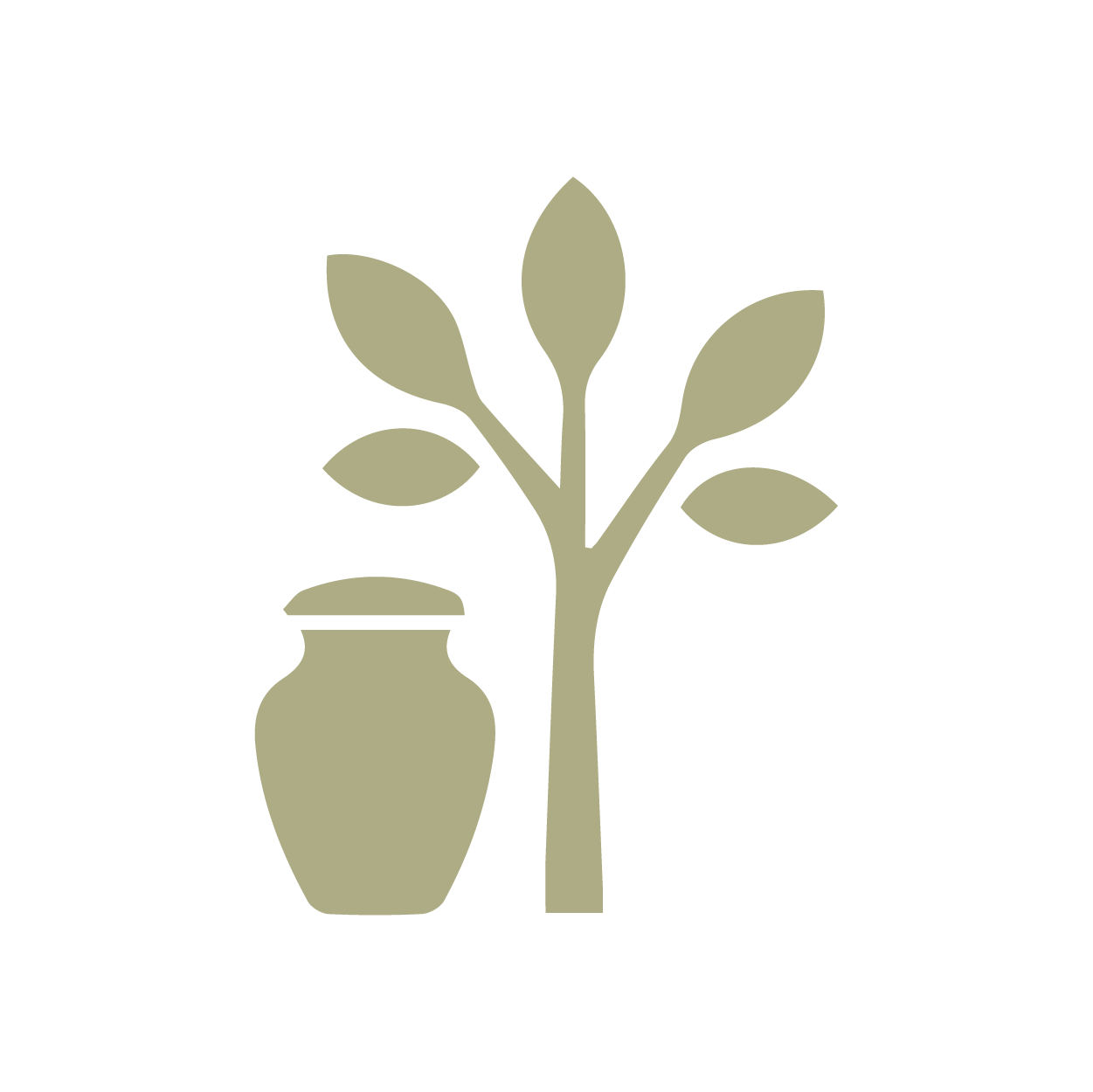 icona albero e ceneri