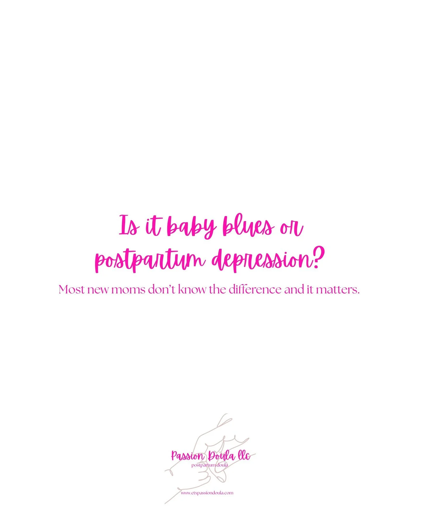 The &ldquo;baby blues&rdquo; are common, but not the same as postpartum depression &mdash; and knowing the difference can change everything.
💡 Baby Blues: normal, short-lived, emotional ups &amp; downs in the first 2 weeks.
💡 Postpartum Depression: