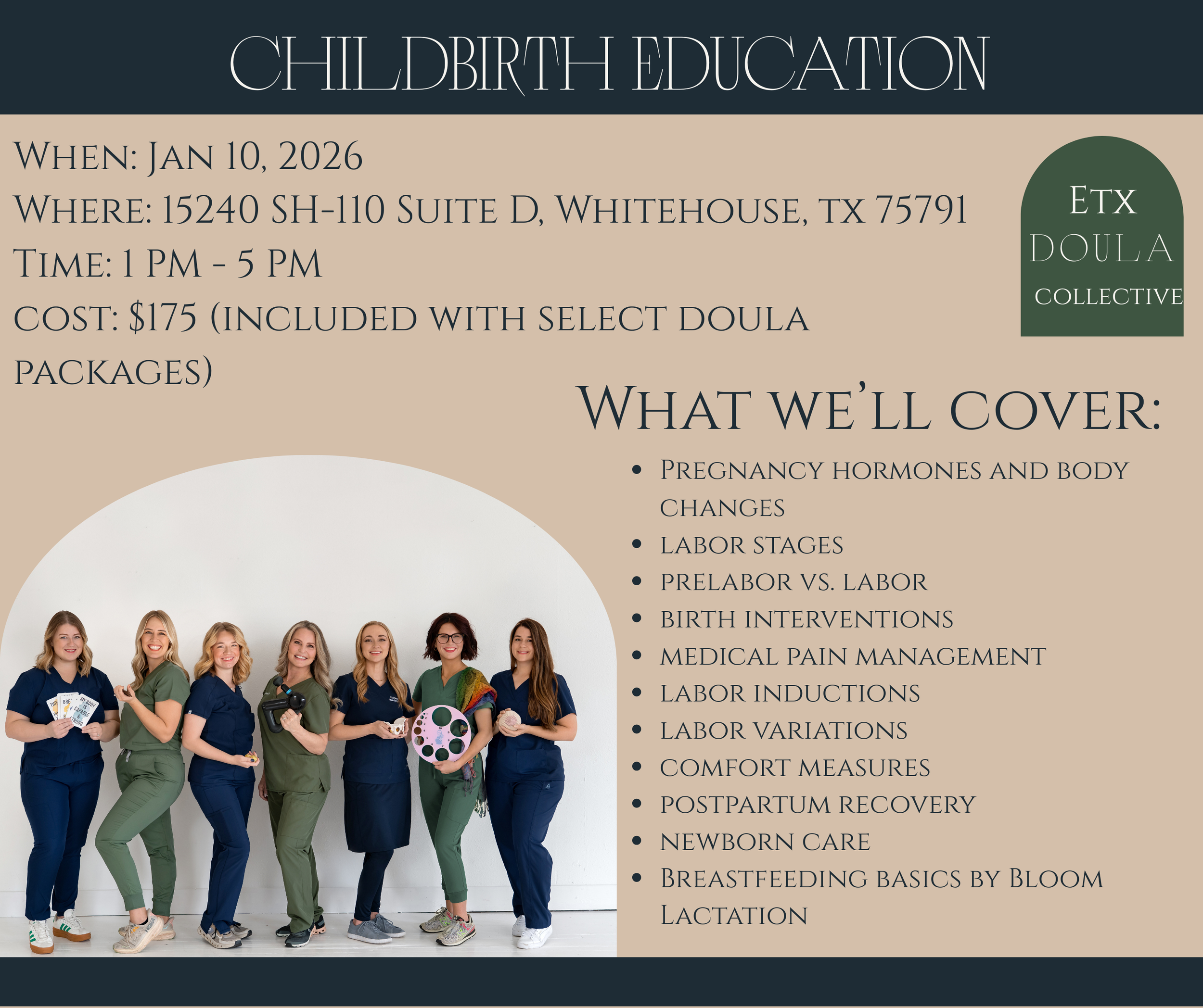 ETX Doula Collective Childbirth Ed