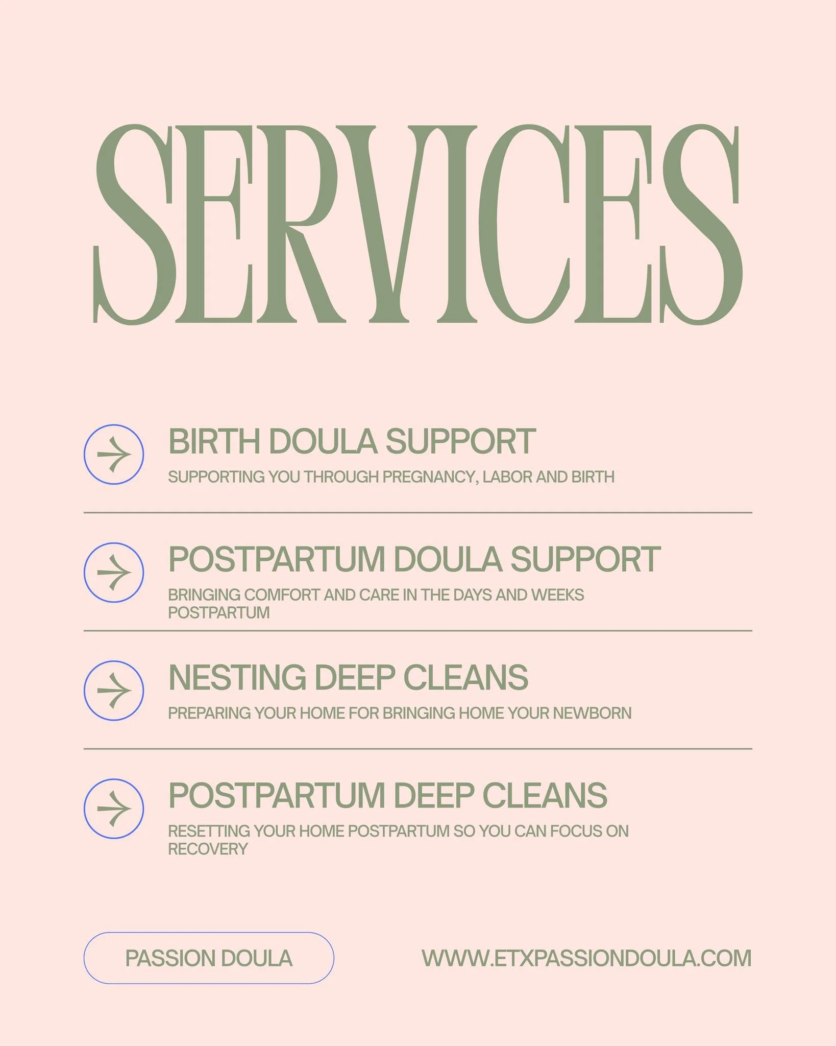 Now booking birth and postpartum doula support in East Texas 🤍

Pasion Doula offers compassionate, evidence-based support for growing families in Lindale, Tyler, and surrounding areas, before birth, during labor, and throughout the postpartum period