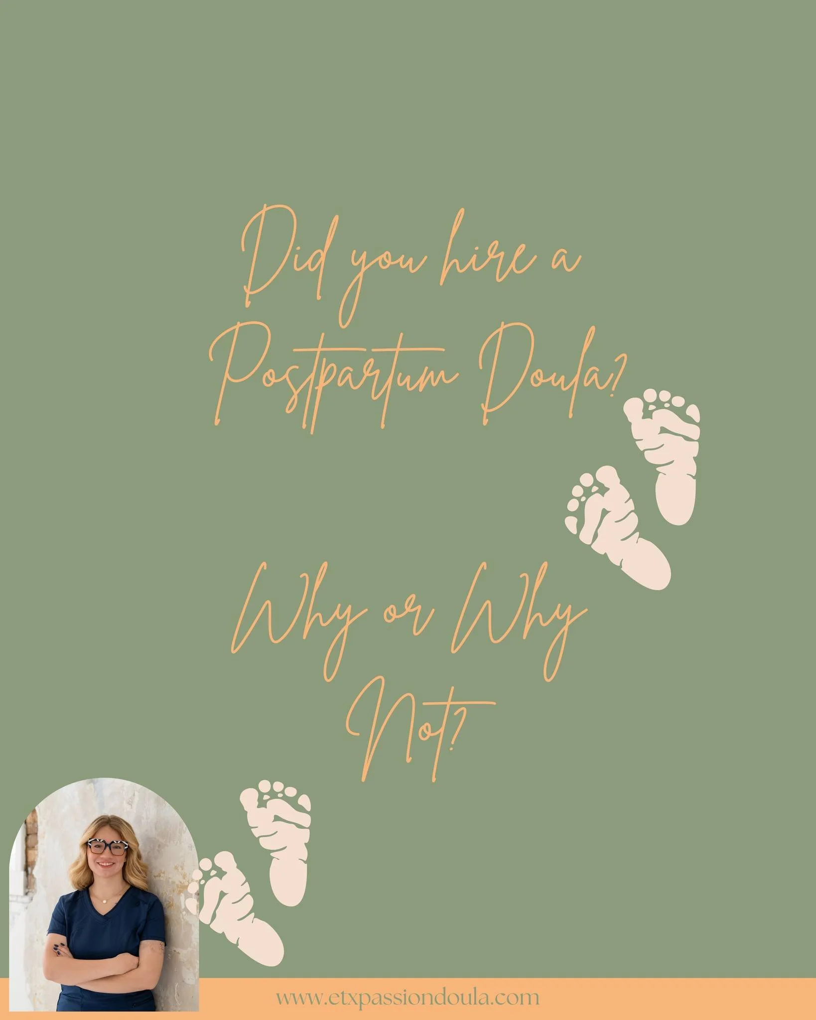 Did you hire a Postpartum Doula? Why or Why Not? 

Something I wish I would have invested in was a postpartum doula! That is part of the driving factor for me now that I am one, making support accessible to as many mamas as possible. 

www.etxpassion