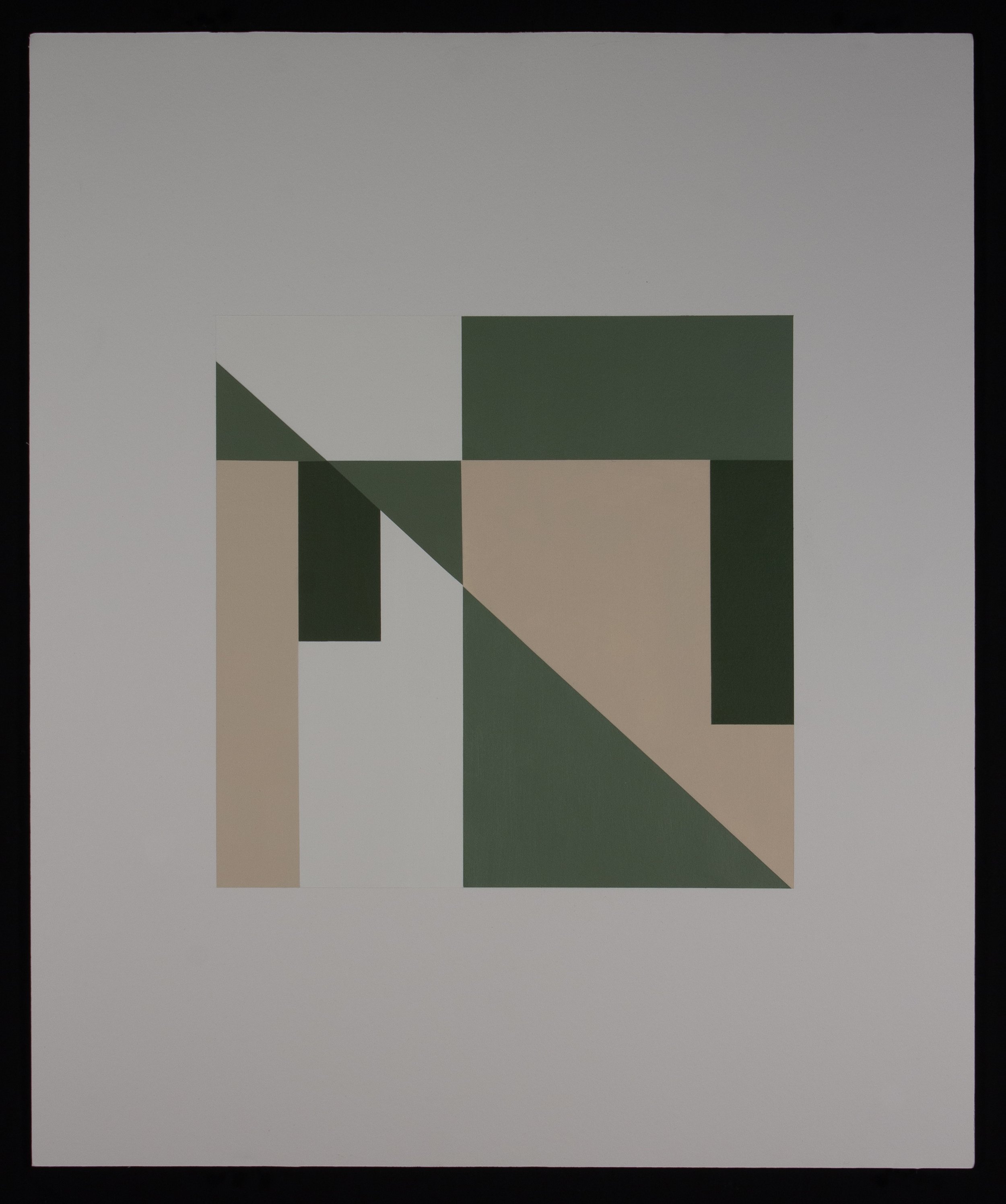 Green, 2024, acrylic on paper, 20" x 16"