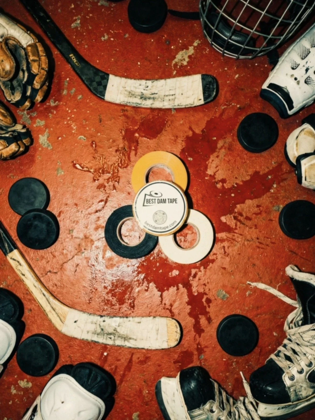 Best Dam Tape. Performance gear with personality: elite tape plus all-natural, made-in-USA hockey wax that actually smells good