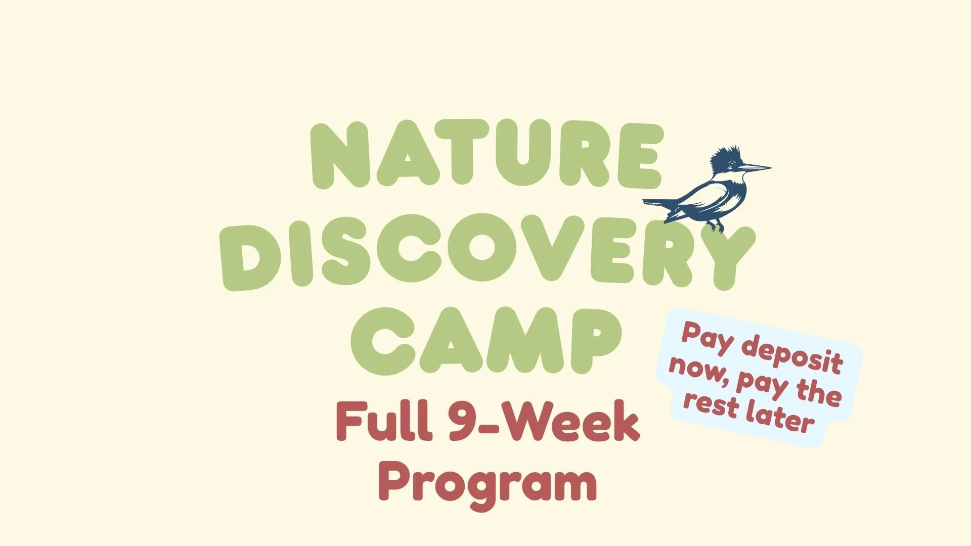 Full 9-Week Program - 50% Deposit