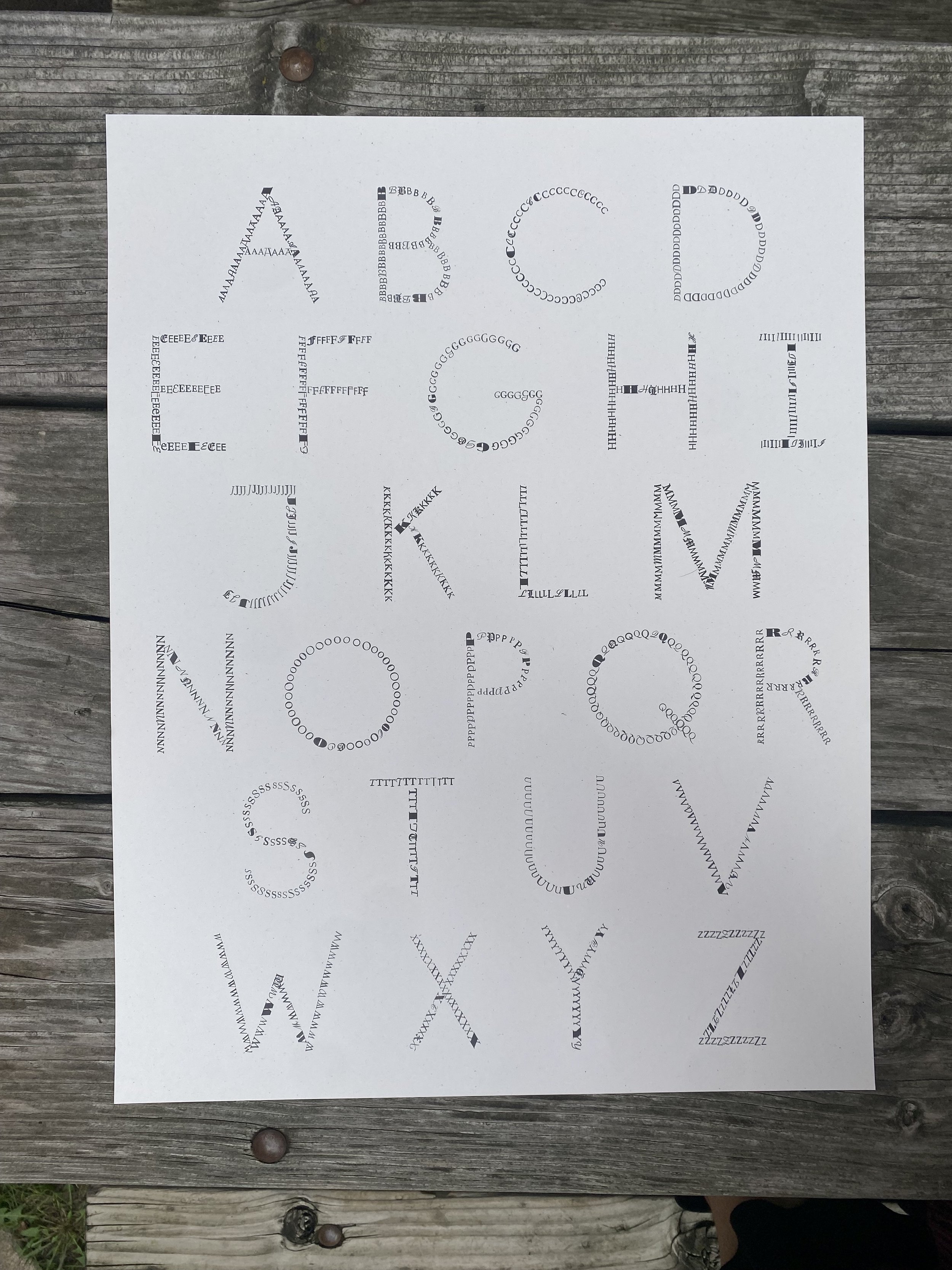 Alphabet Poster- $60