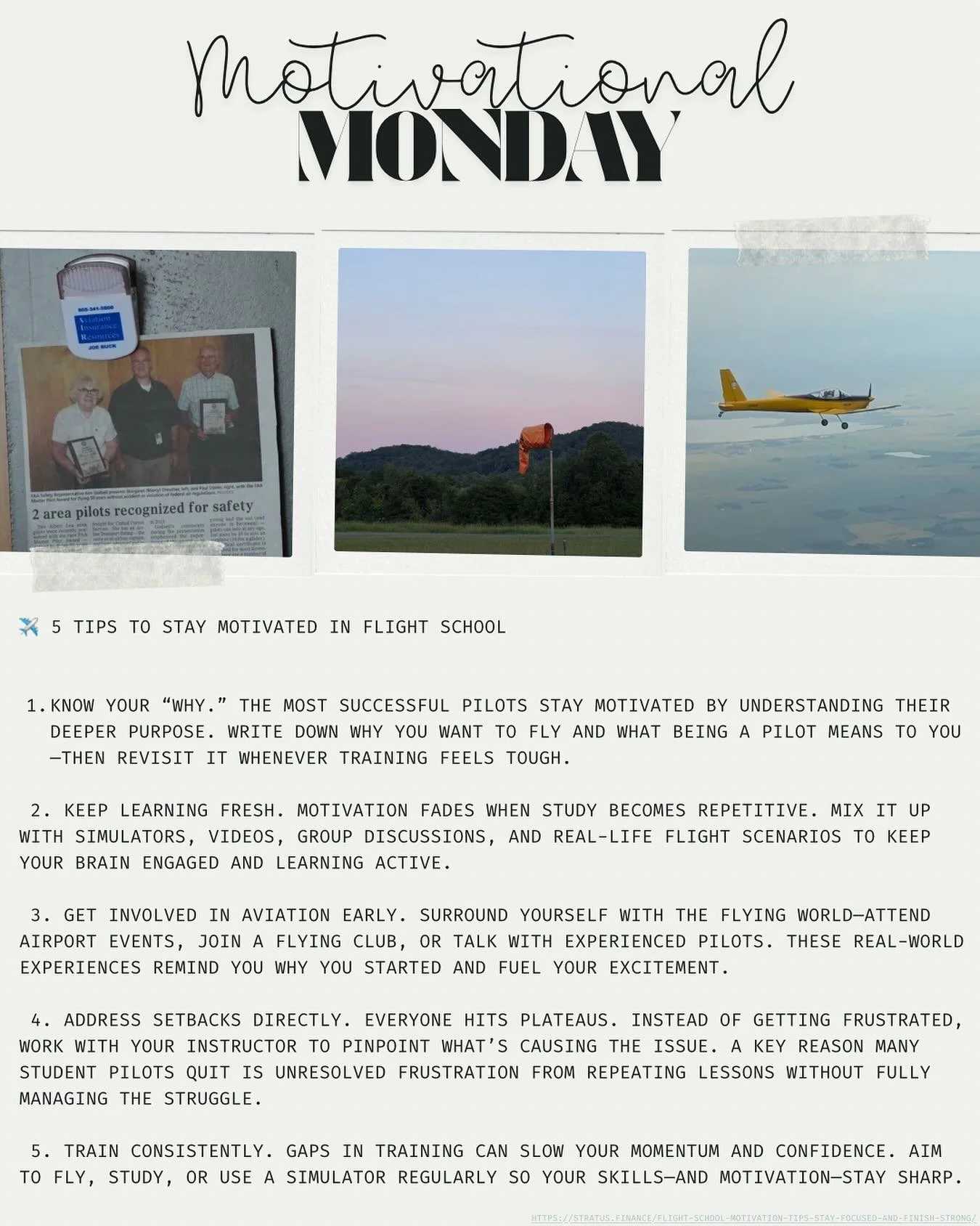 #motivationalmonday #sunriseaviationllc #flightschool