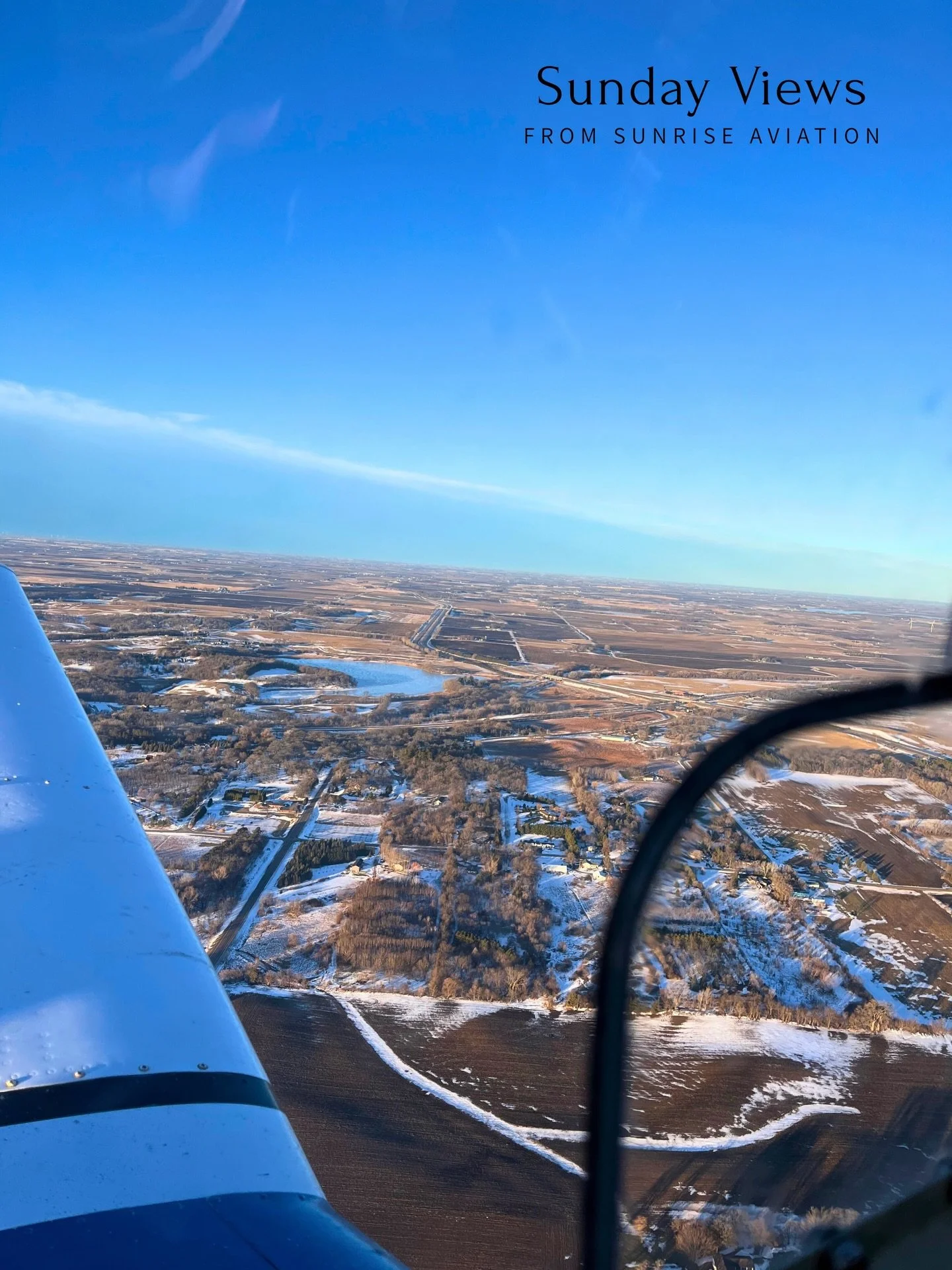 #sunriseaviationllc #sundayviews #flying #pilotlife #flightschool #viewsfromthesky