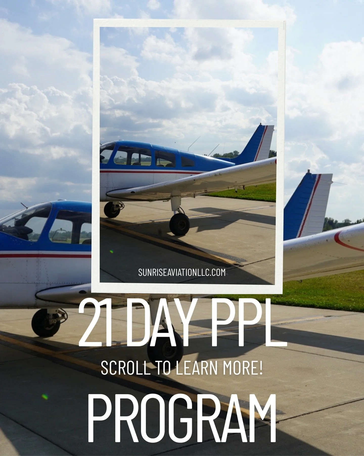 Get your Private in 21 days! Explore our options at sunriseaviationllc.com to see what works for you!

#sunriseaviationllc #flightschool #aviation #flightschoolsnearme #pplprogram