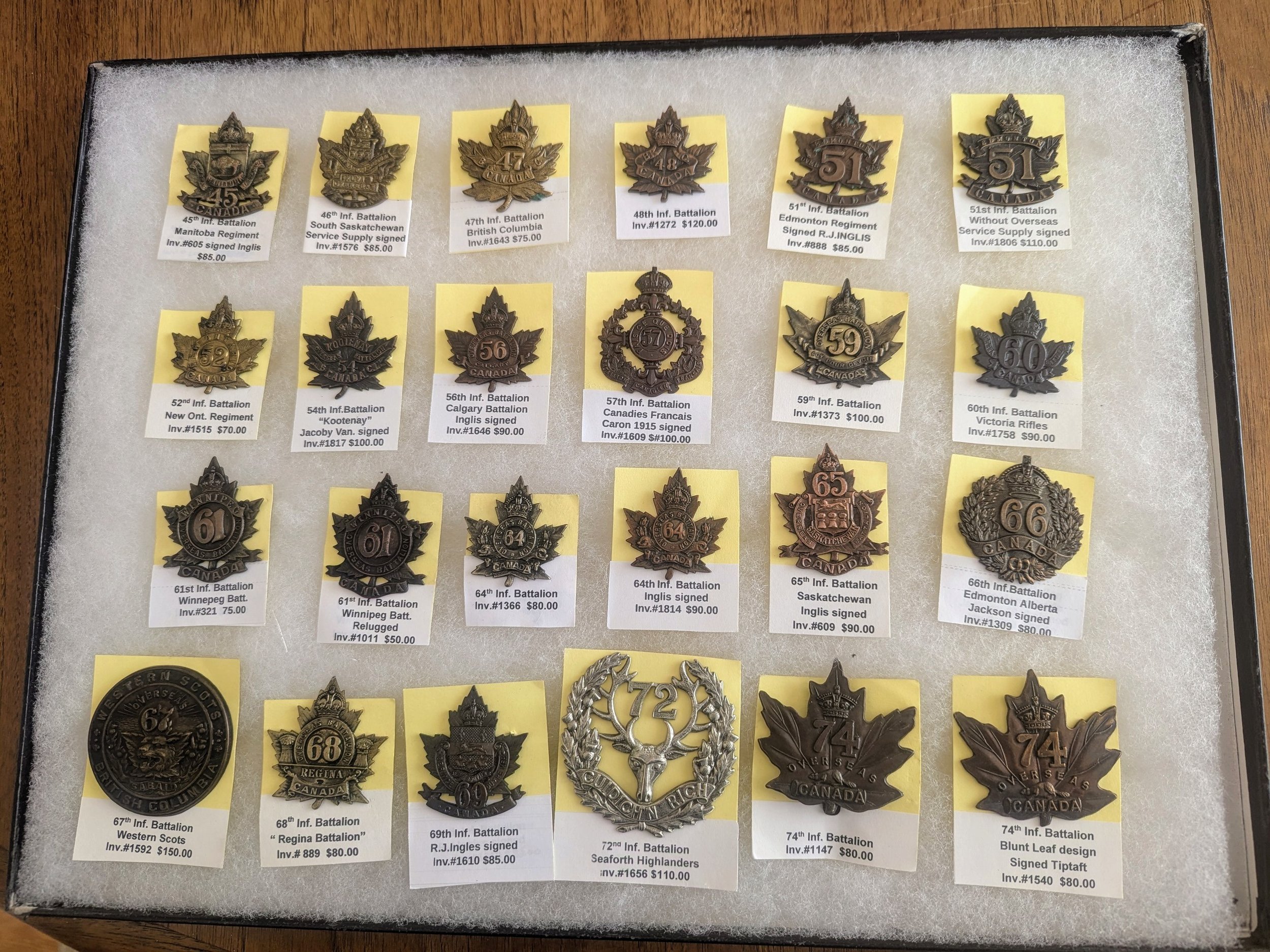 CEF - Badges: Tray 2 as of January 2, 2025.