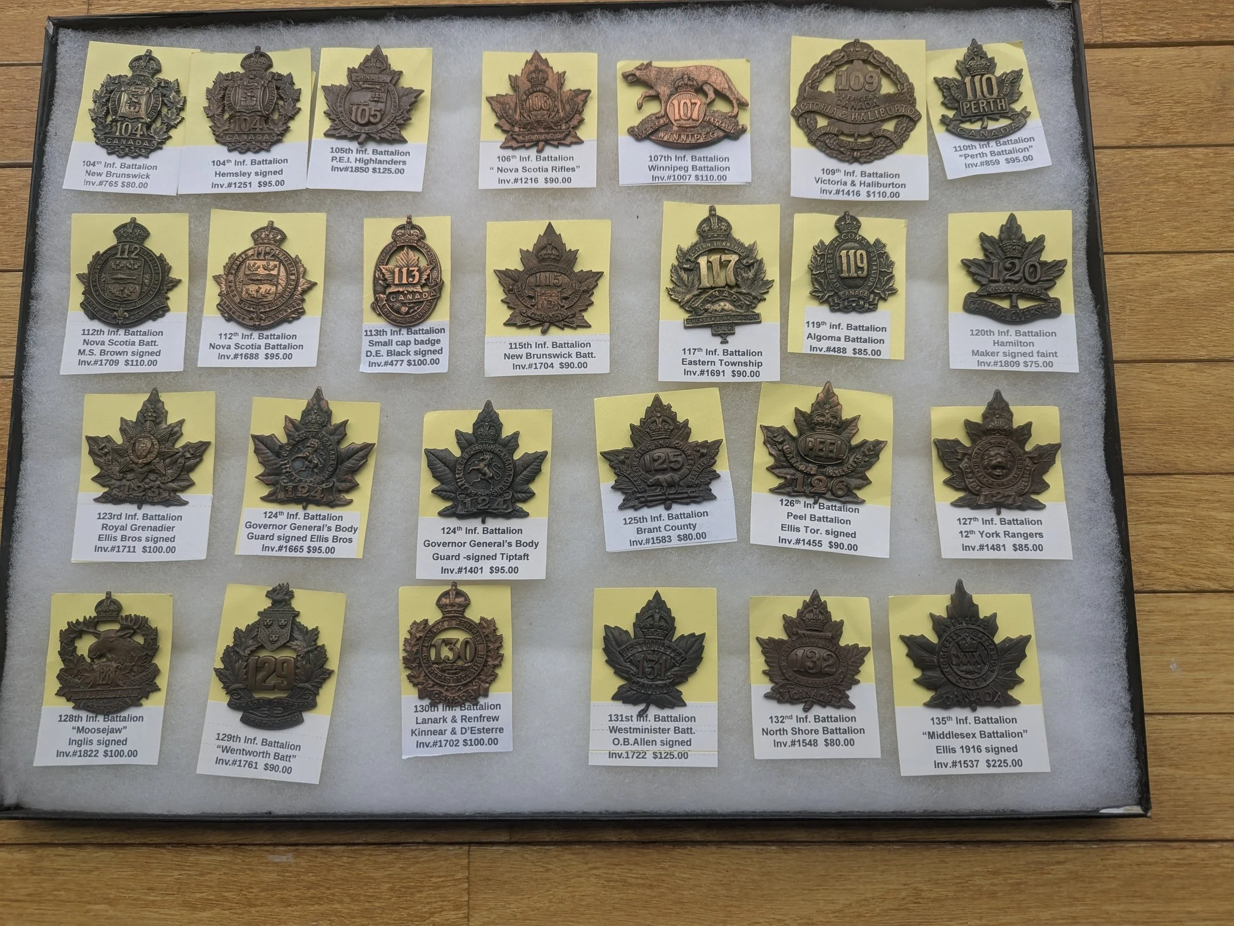 CEF Badges: Tray 3 as of Nov.. 14, 2025