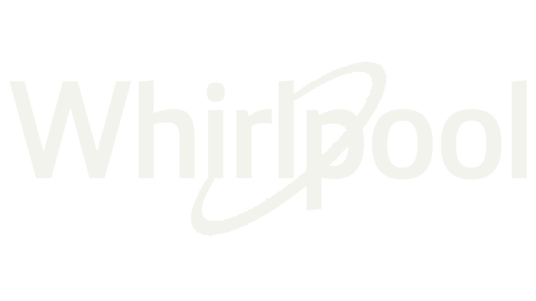 Whirlpool logo with a stylized swirl around the text.