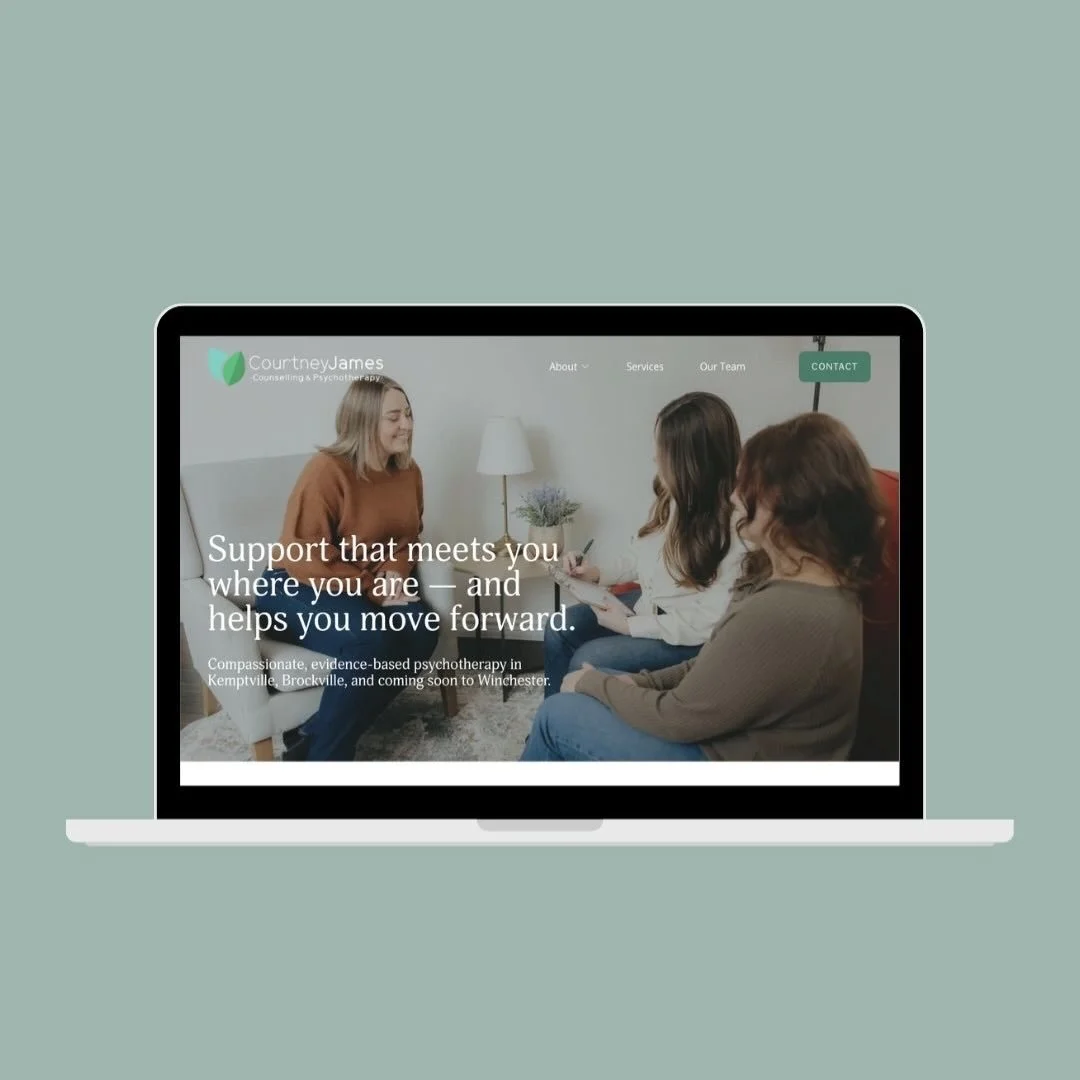 Always love a launch day. New site and brand refresh for @courtneyjamestherapy. 👏🏻 🎉