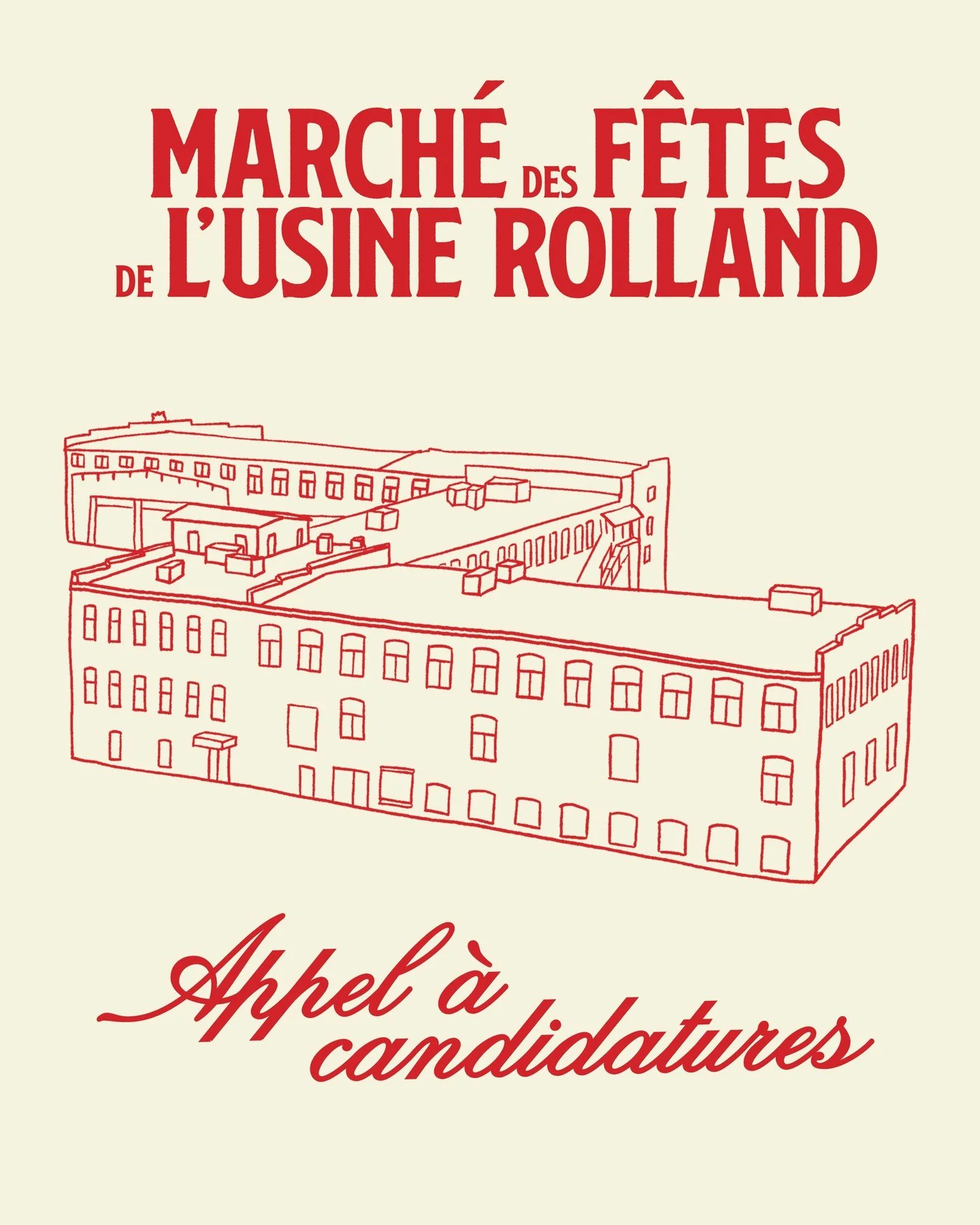 🎄 Le March&eacute; des F&ecirc;tes de l&rsquo;Usine Rolland est de retour cette ann&eacute;e!

Nous lan&ccedil;ons un appel &agrave; candidatures aupr&egrave;s des cr&eacute;ateur&middot;rices, artistes et artisan&middot;es des Laurentides qui souha