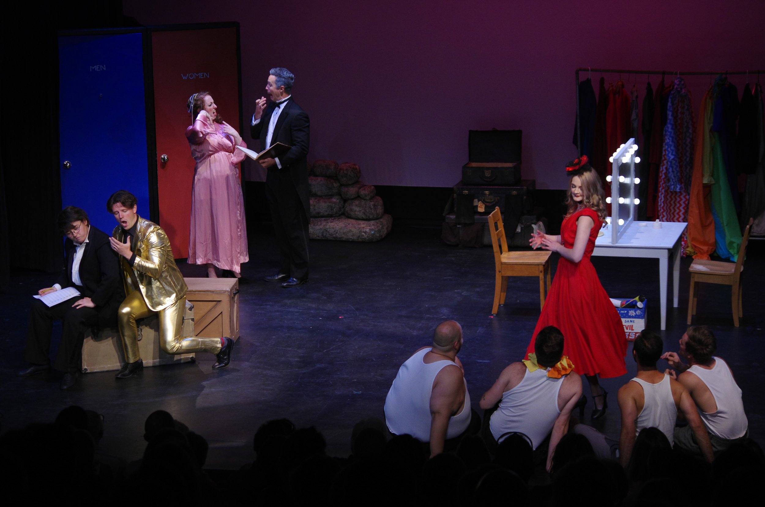 The Composer: Frida McNally; The dancing Master: Kaden Forsberg; Primadonna: Rachel Krehm; The Music Master: David Diston; Brighella: Sunny Shams; Scaramuccio: Daevyd Pepper; Harlequin: Micah Schoeder; Truffaldino: Brenden Friesen; Zerbinetta: Meliss