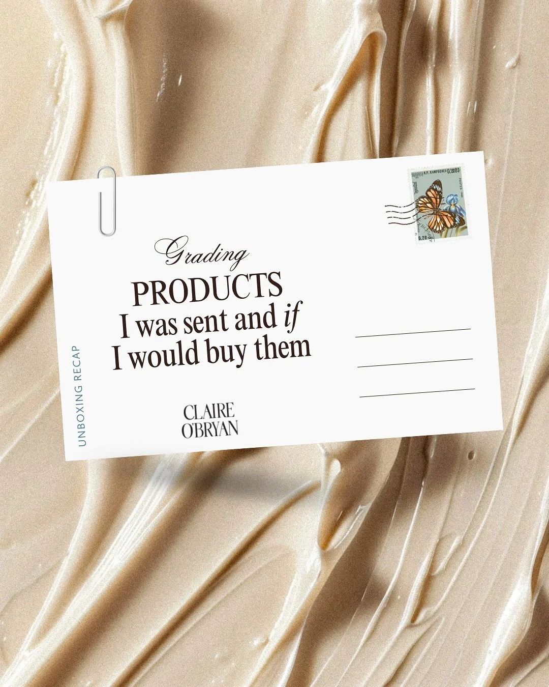 Rating some recent products I was sent and whether I would buy or repurchase them - this is just MY opinion on these products and I&rsquo;d love to hear yours!