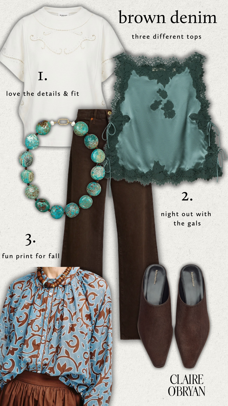 The 8.16 Edit: Brown Denim