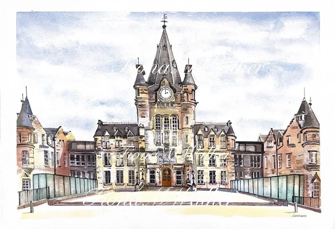 8 years of practising almost every single day.
And here we have it- my proudest piece to date.
The new Edinburgh Futures Institute building belonging to The University of Edinburgh. Thank you to my client for this fantastic commission. 
Prints availa