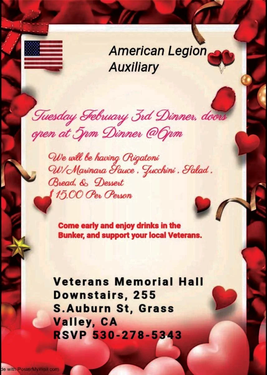 Post 130 Auxillary Dinner - February 3