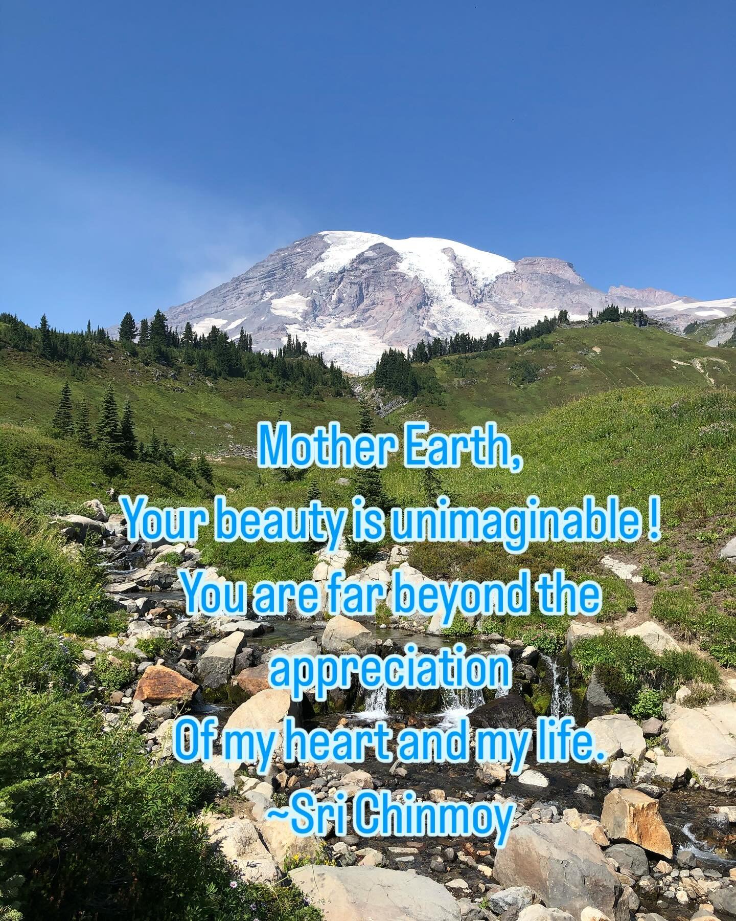 Happy Mother Earth Day! With much gratitude from the Heart-Light Team. #earthday2025 #srichinmoyquotes from Listen to Nature: Living in Harmony with the Earth