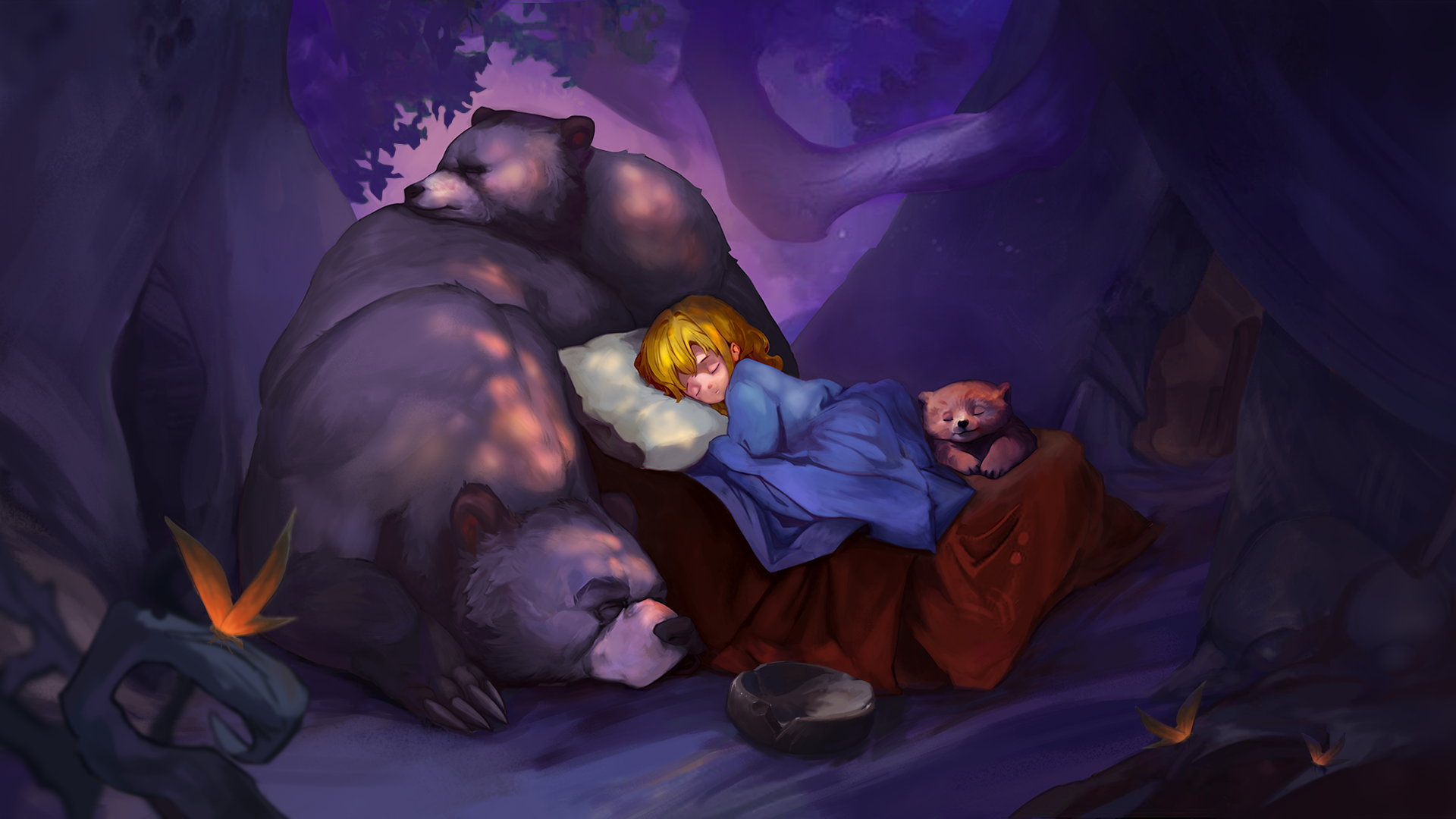 Goldilocks and The Three Bears Bedtime Story.png