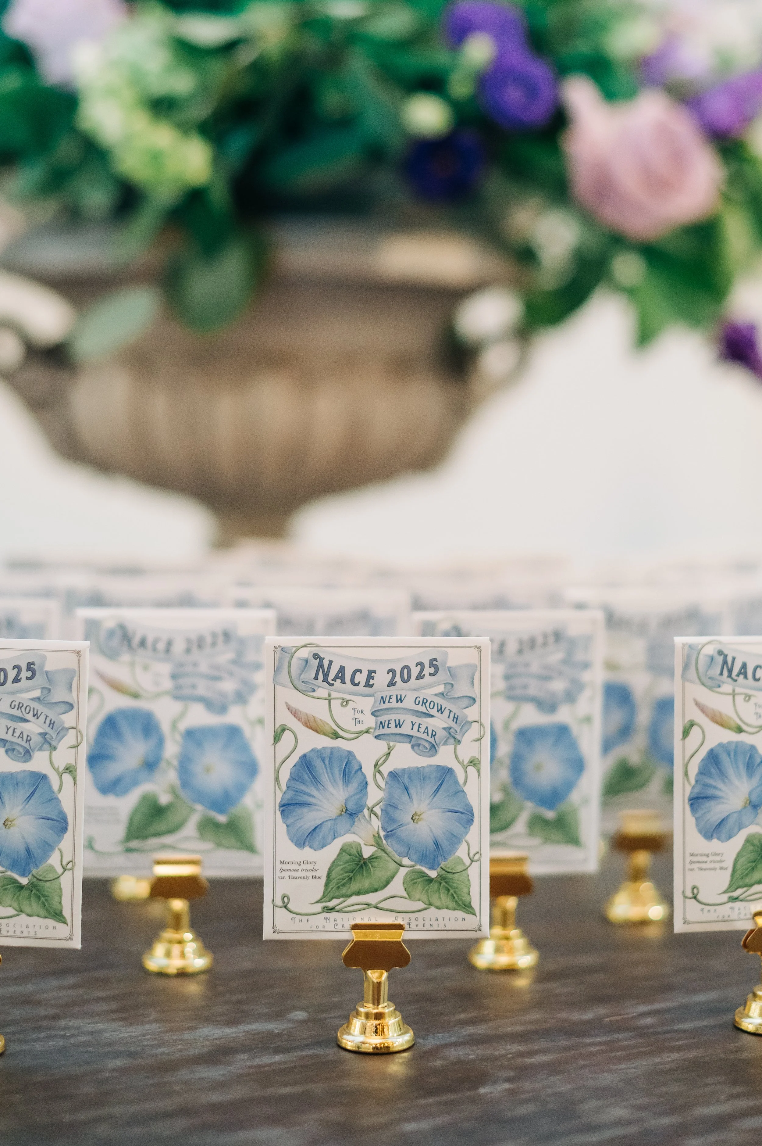 wedding favor, escort cards, custom seed packet 