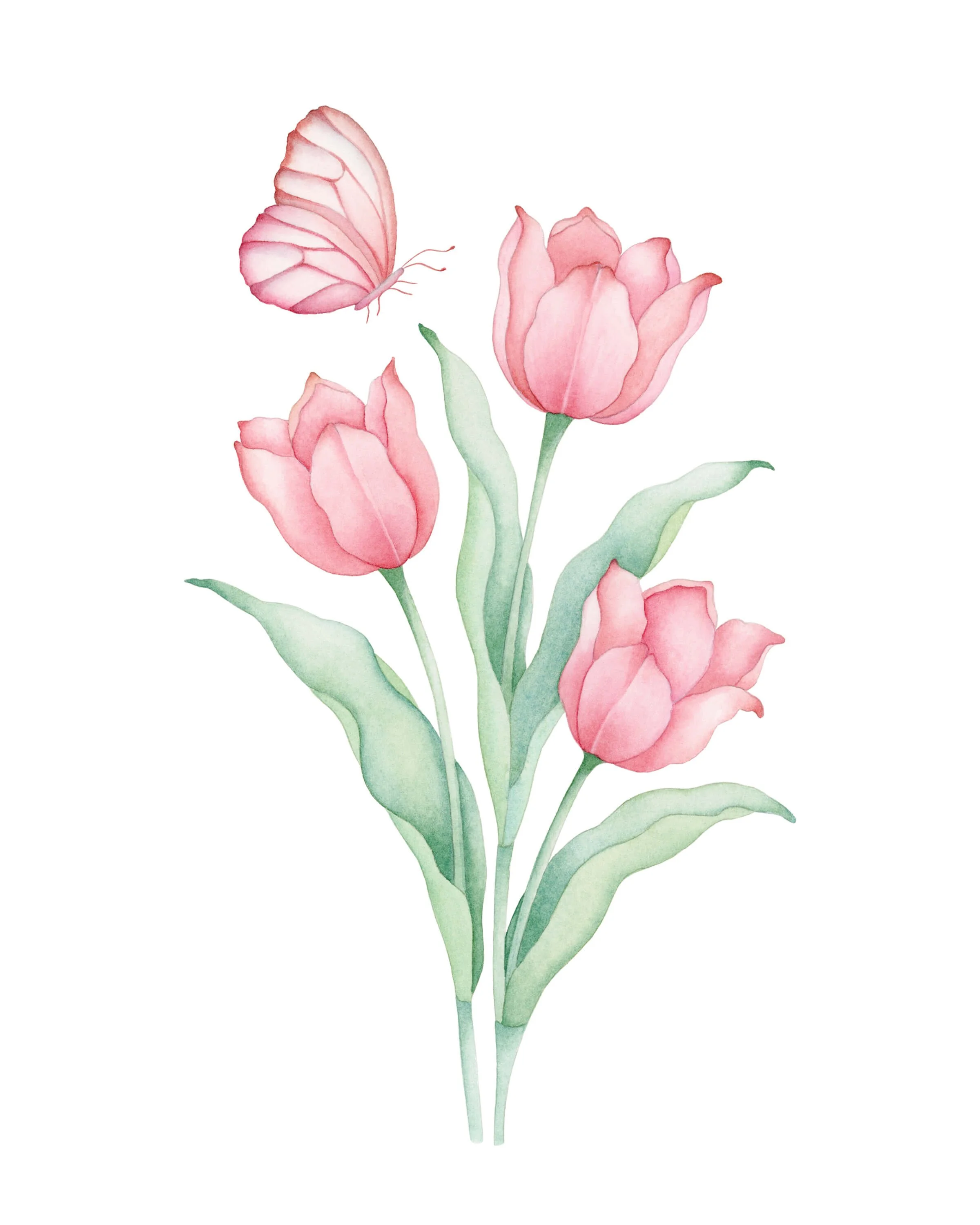 With Love - Watercolour on paper - 9x12 inch