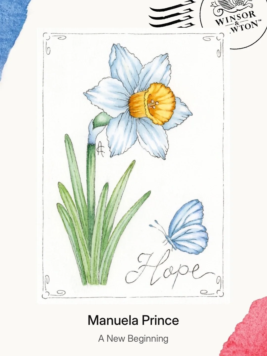 So excited to share that my little painting &ldquo;A New Beginning&rdquo; is now part of @winsorandnewton Art Mail gallery ✉️

Art Mail is a growing global watercolour gallery that brings together painted postcards from artists around the world. What